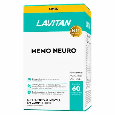 Polivitamínico Lavitan Memória 60 comprimidos